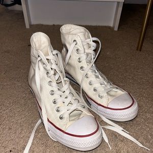 Women’s White High Top Converse